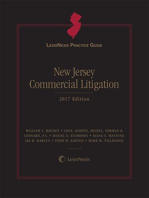 cover image of LexisNexis Practice Guide: New Jersey Commercial Litigation